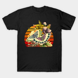 cute colorful Flowers and Butterfly T-Shirt